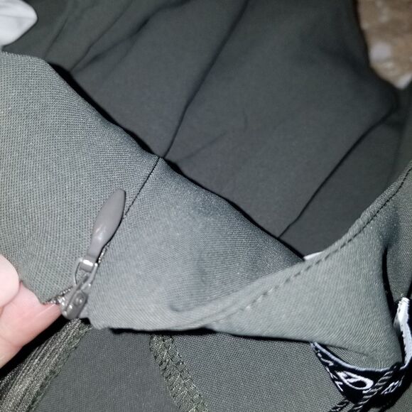 Colonial Contrast Color Dress Square Neck A-Line Dress green - Picture 8 of 15